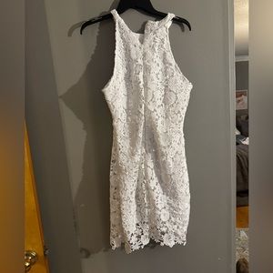 White tank top dress. White lace never worn.